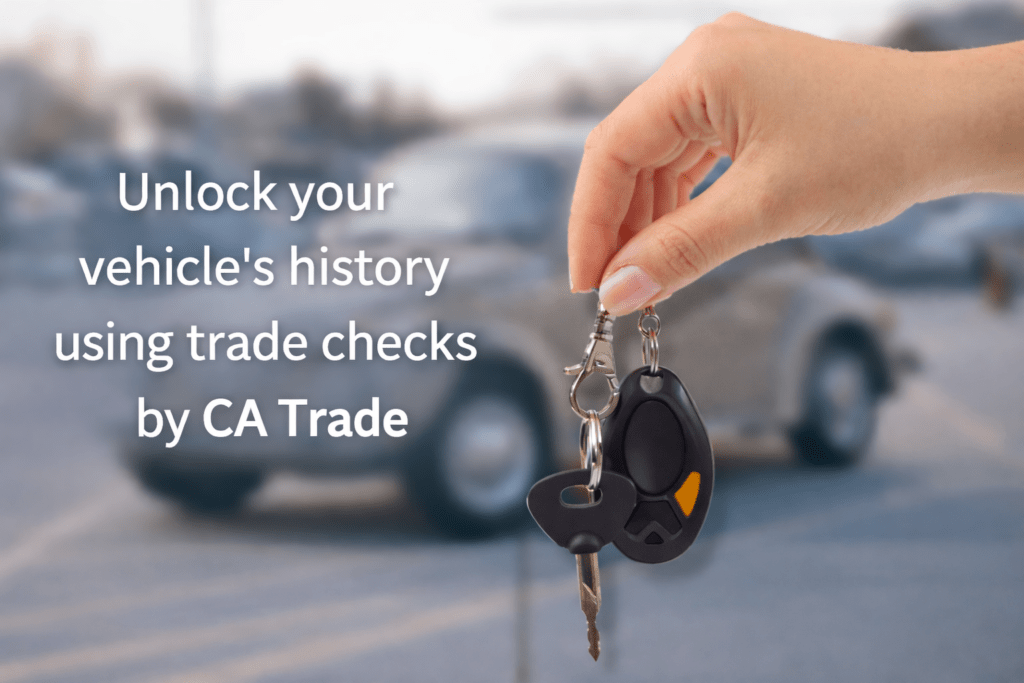 Trade vehicle checks for UK motor dealers showing vehicle history verification, finance checks, and cost-efficient solutions with CA Trade.